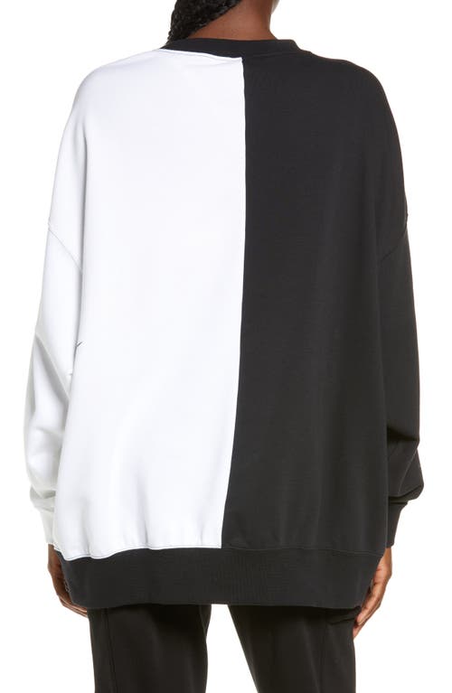 Nike Sportswear Oversize Colorblock Crewneck Sweatshirt In Multi
