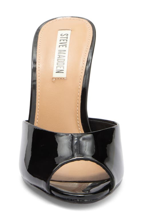 Steve Madden Priya Peep Toe Mule In Black