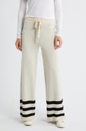CITY BLUES Stripe Leg Sweater Pants