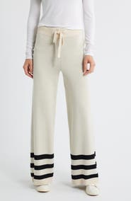 CITY BLUES Stripe Leg Sweater Pants