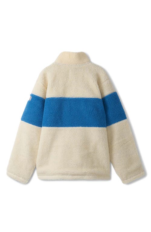 Hatley Kids' Colorblock Fleece Zip Jacket In Neutral