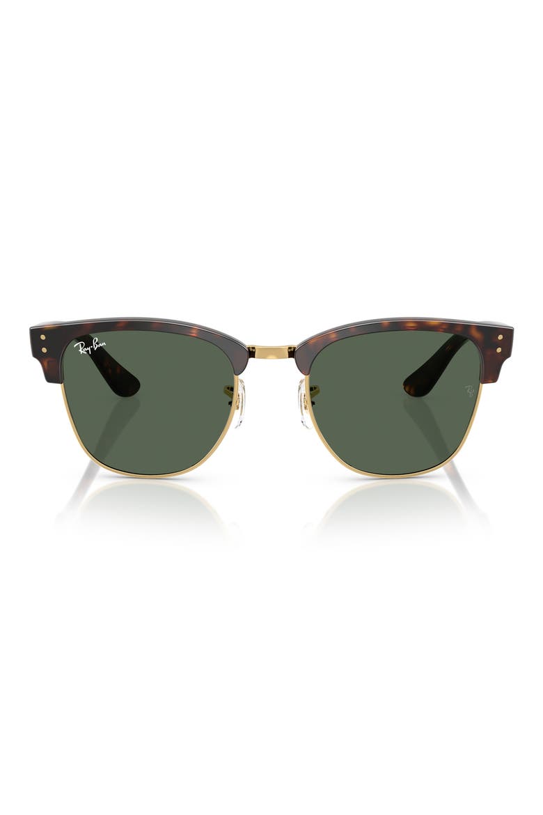 47mm Polarized Square Sunglasses, Main, color, HAVANA