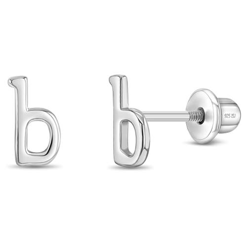 IN SEASON JEWELRY IN SEASON JEWELRY POLISHED INITIAL LETTERS EARRINGS