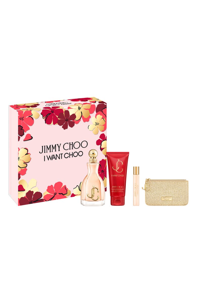 Jimmy Choo I Want Choo Eau de Parfum 4-Piece Set USD $173 Value, Main, color, 