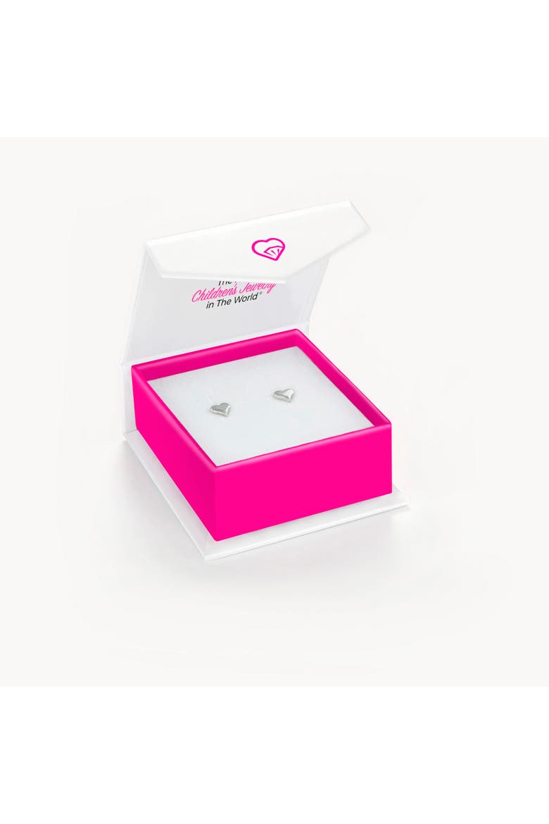 Classic Polished Heart Earrings, Alternate, color, Silver