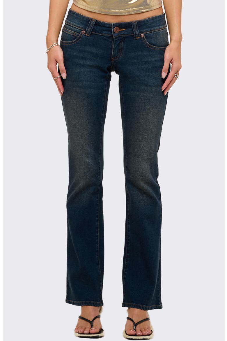 00 Kick Low Rise Flare Jeans, Main, color, IRIS