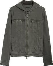 John Varvatos Hooded Denim Jacket