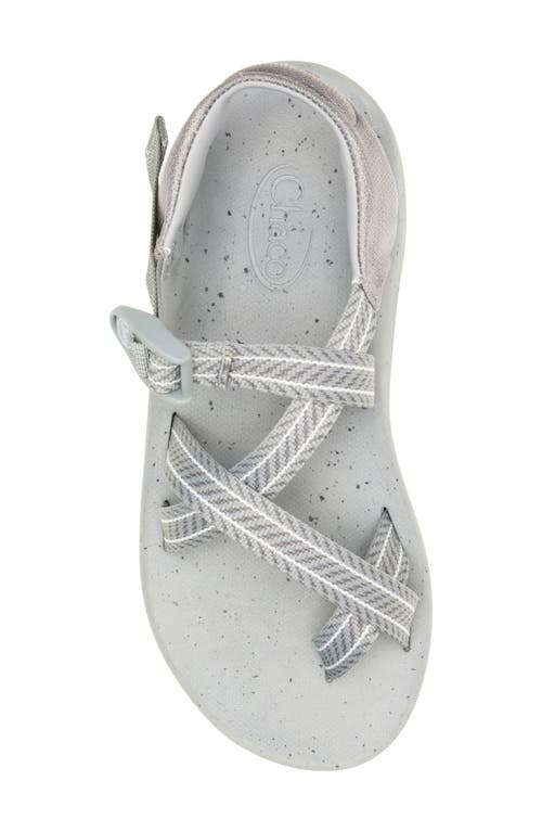 Chaco Cushz Toe Loop Sandal In Frond Cement Gray