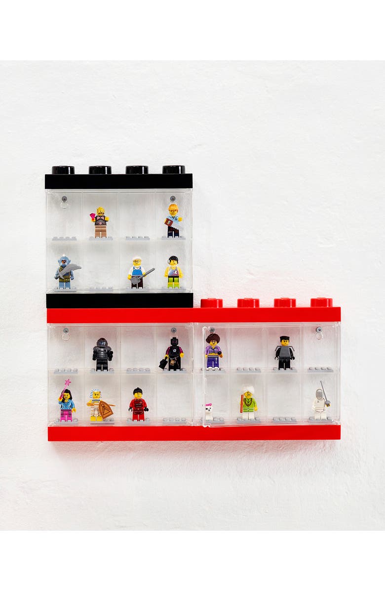 LEGO Minifigure Display Case, Alternate, color, Red