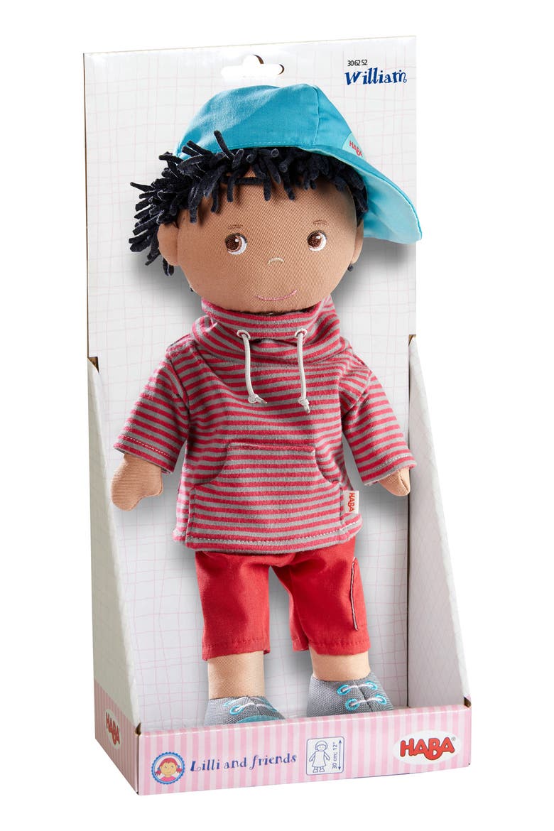 William 12" Soft Boy Doll, Alternate, color, RED