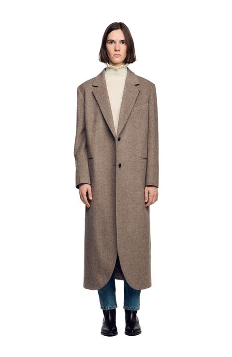 Long Double-faced Wool Coat