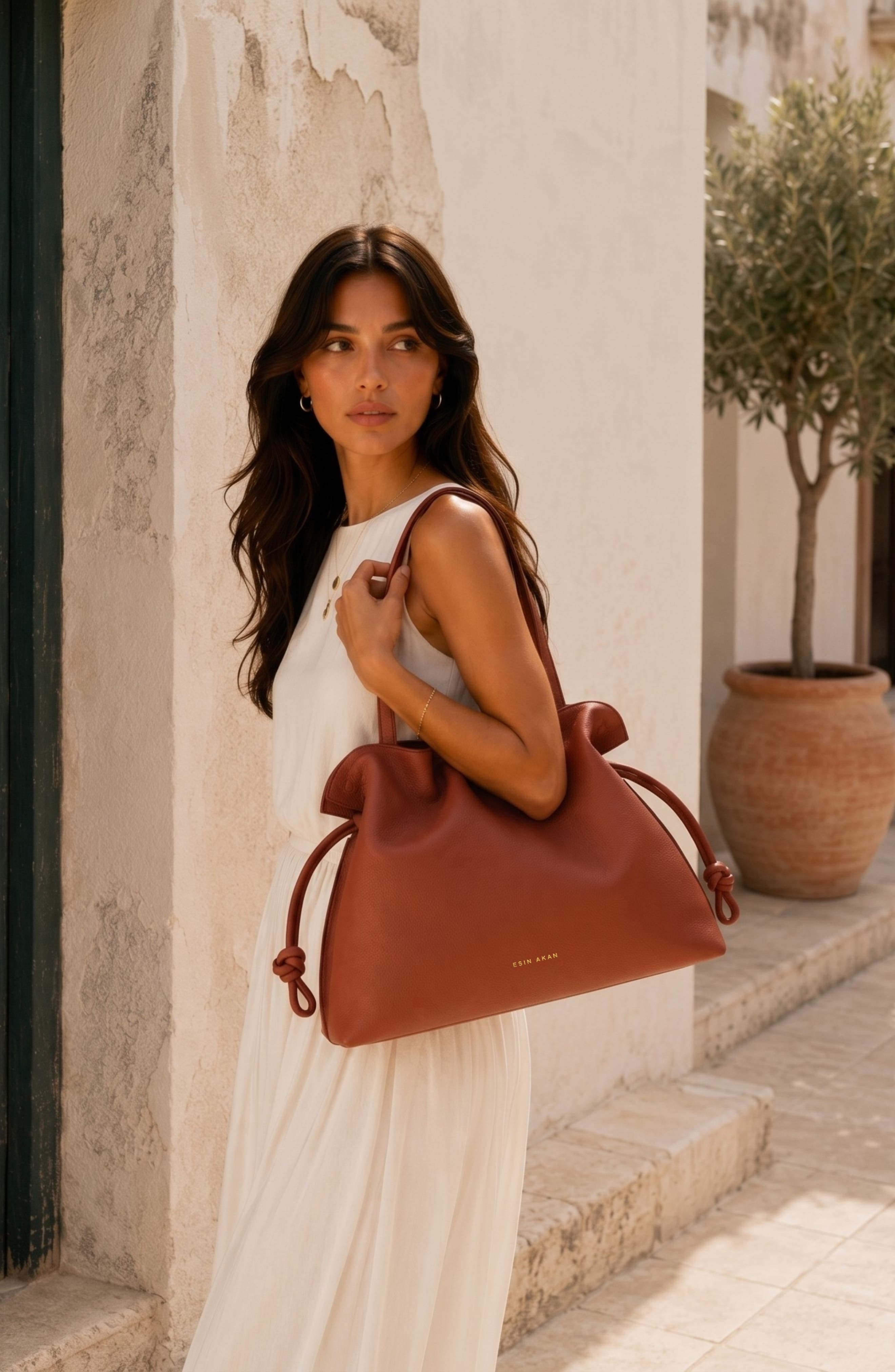 Large Emma Laptop Tote, Alternate, color, Terracotta