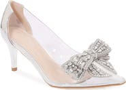 BERNESS Nala Rhinestone Clear Pump