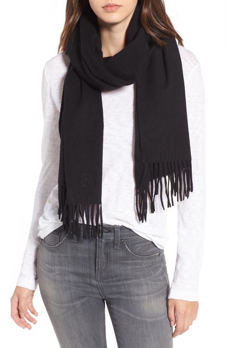 rag & bone Classic Wool Scarf, Main, color, 