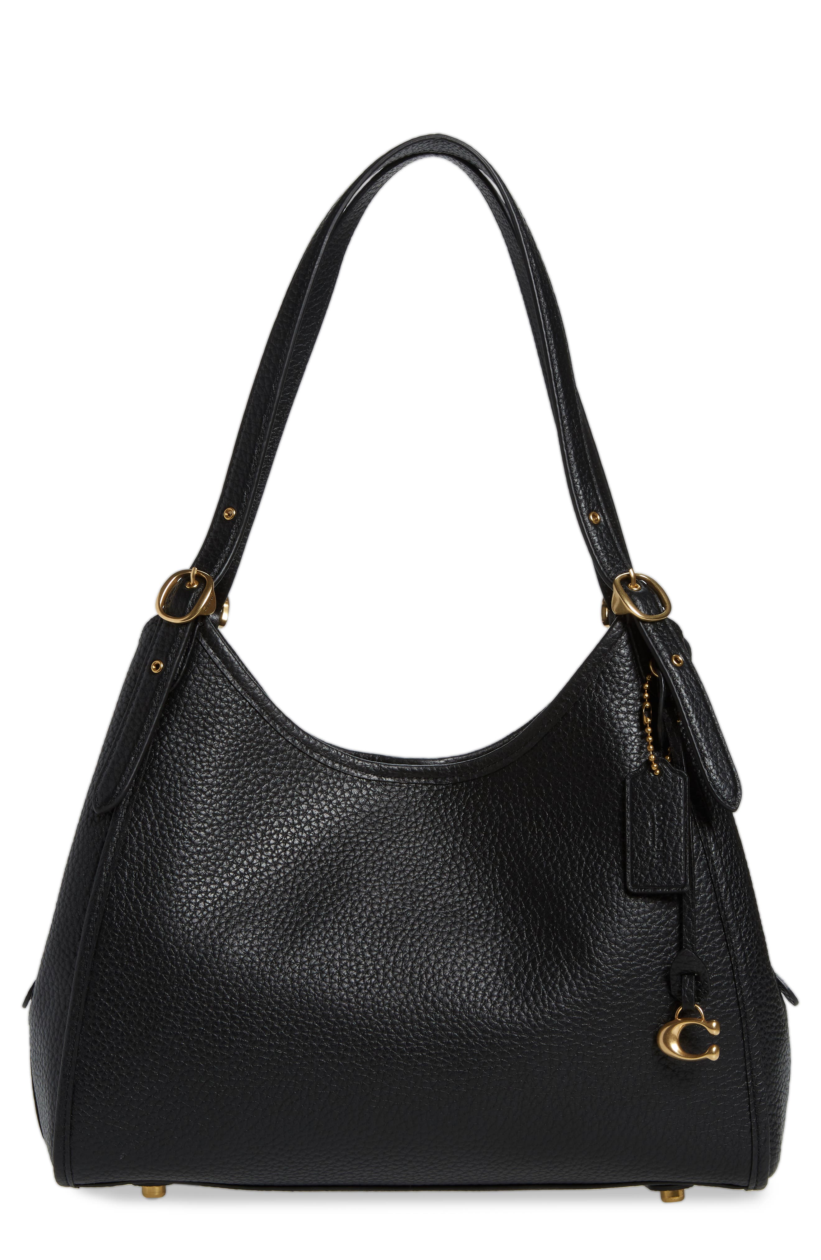 COACH Lori Pebble Leather Shoulder Bag, Main, color, 