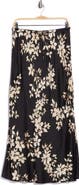 Bella Dahl Floral Print Bias Cut Maxi Skirt