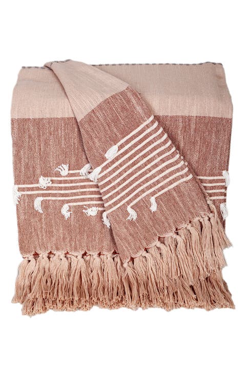 Adonia Fringe Throw Blanket