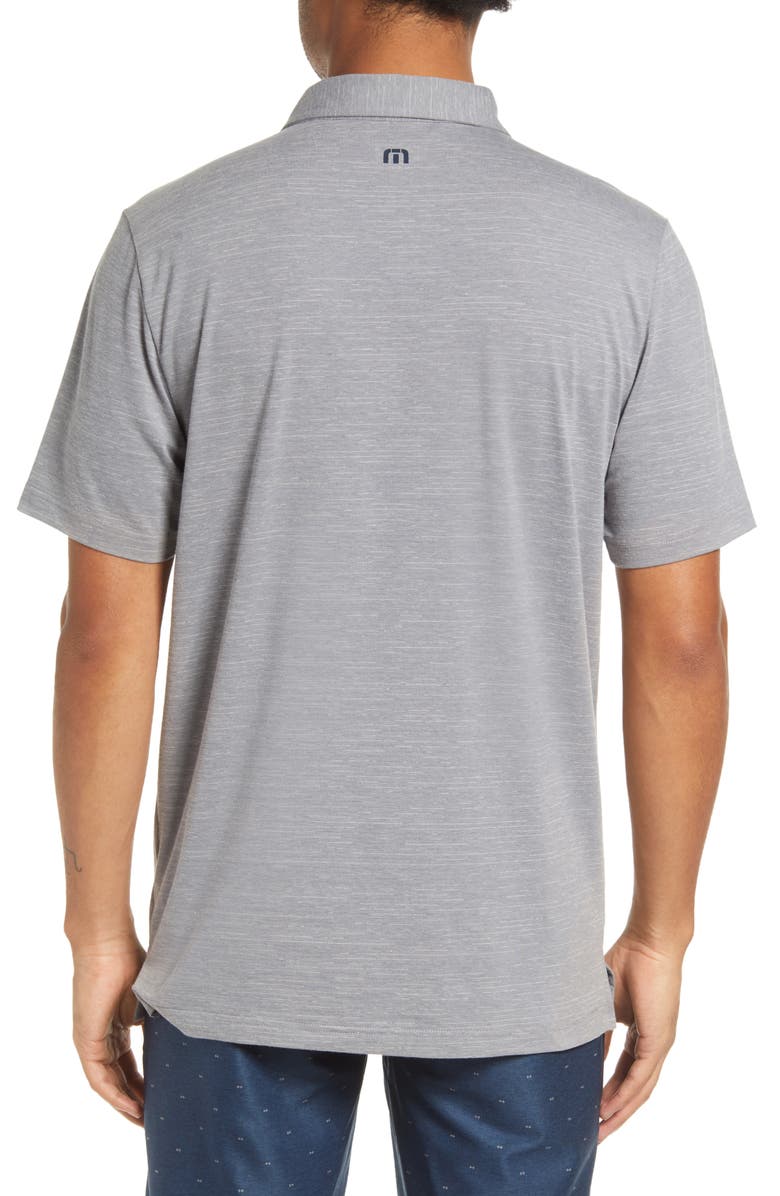 TravisMathew River Town Stripe Stretch Golf Polo, Alternate, color,