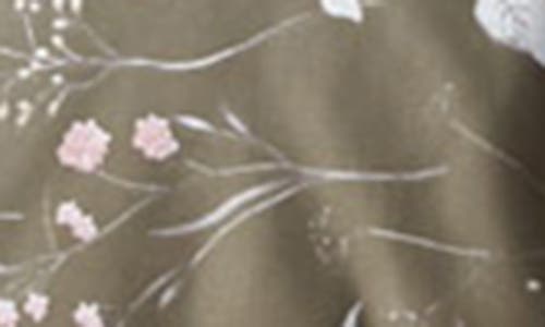 Southshore Fine Linens Luxury Premium Floral Collection Comforter Set In Brown