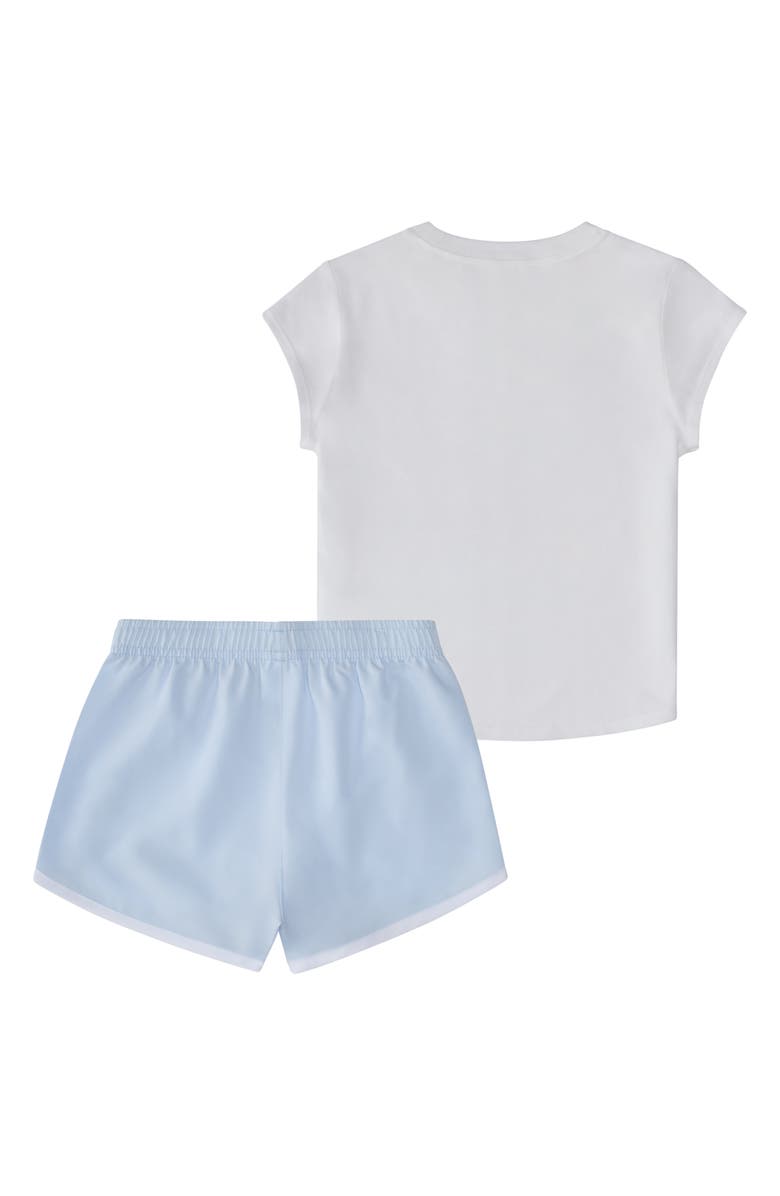 adidas Graphic T-Shirt & Shorts Set, Alternate, color, White