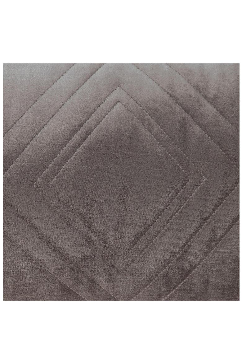 Reta Velvet Throw Pillow, Alternate, color, TAUPE