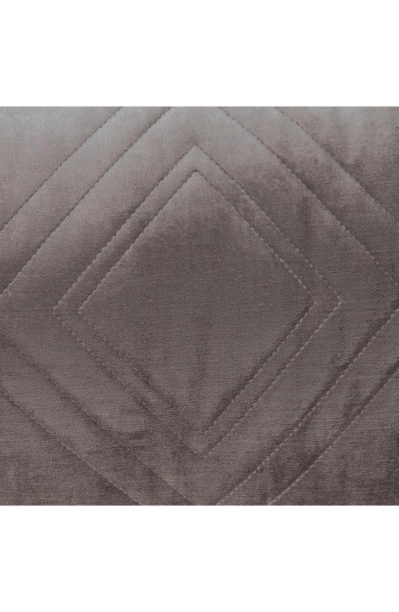 PARKLAND COLLECTION Reta Velvet Throw Pillow, Alternate, color, Taupe