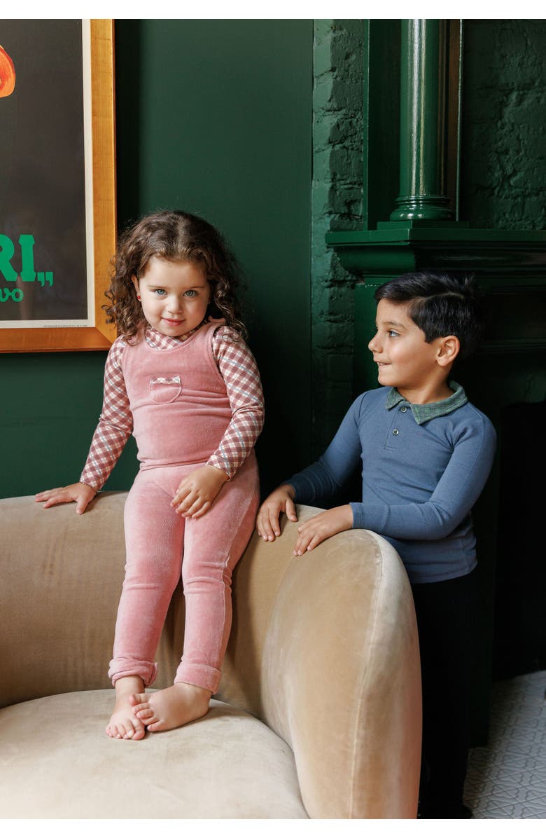 Ely's & Co. Velour Plaid Bear Collection - Polo, Alternate, color, Green