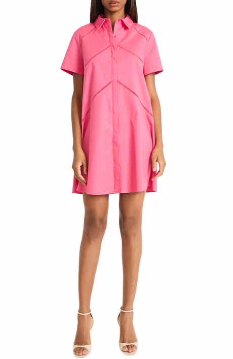 Donna Morgan Ladder Cutout Shirtdress