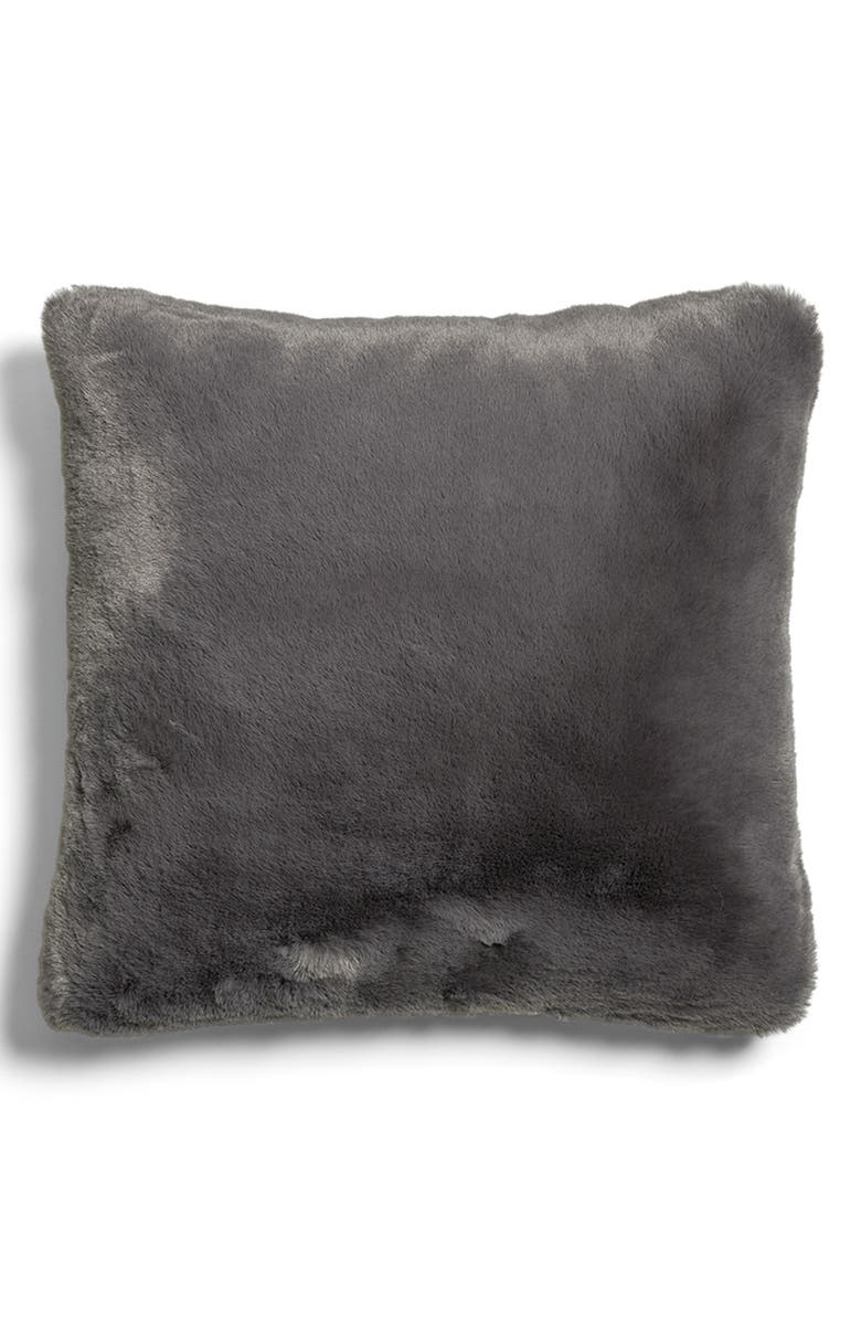 UnHide Squish Faux Fur Accent Pillow, Main, color,