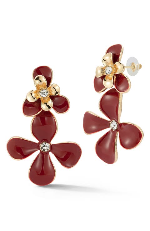 Flower Drop Earrings