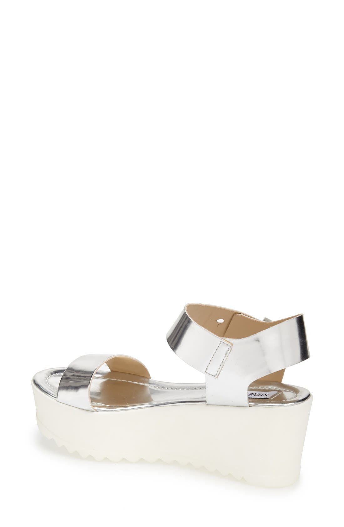 'Surfside' Platform Sandal, Alternate, color, SILVER