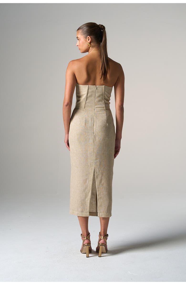 JBQ Bellucci Dress, Alternate, color, Parchment