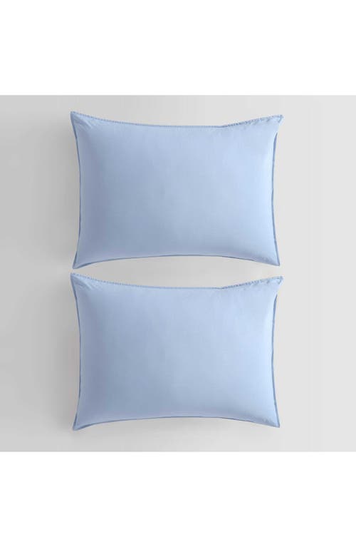 Calvin Klein Washed Percale Comforter & Sham Set In Chambray Blue