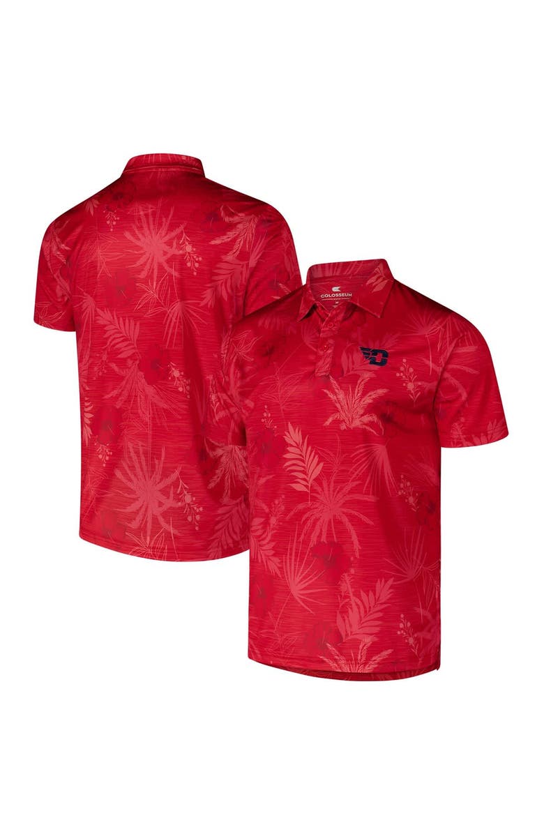 COLOSSEUM Men's Colosseum Red Dayton Flyers Palms Team Polo, Main, color, 