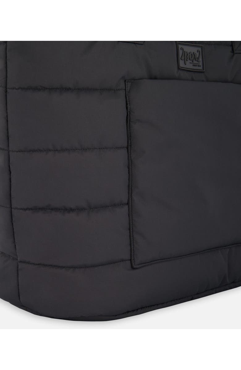 Deux par Deux Unisex Tote-Style Diaper Bag, Alternate, color, Black