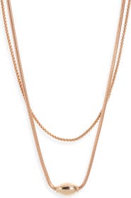 Open Edit Orb Layered Chain Necklace