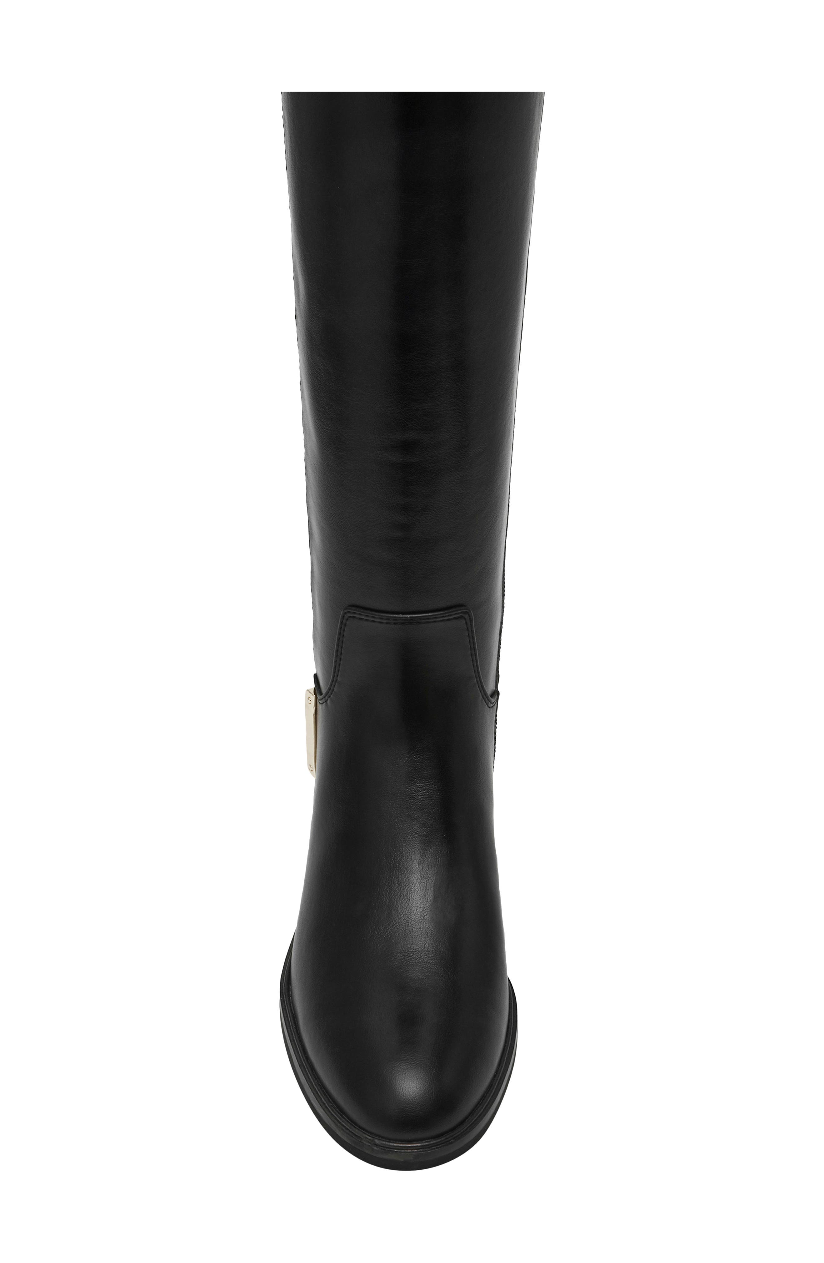 Anne Klein Sinclair Tall Boot, Alternate, color, Black Smooth