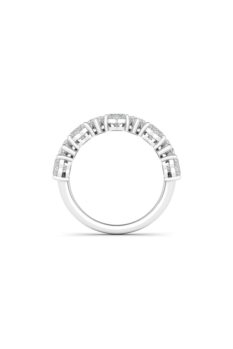 Alternating Hearts Lab Created Diamond Half Eternity Ring, Alternate, color, WHITE GOLD