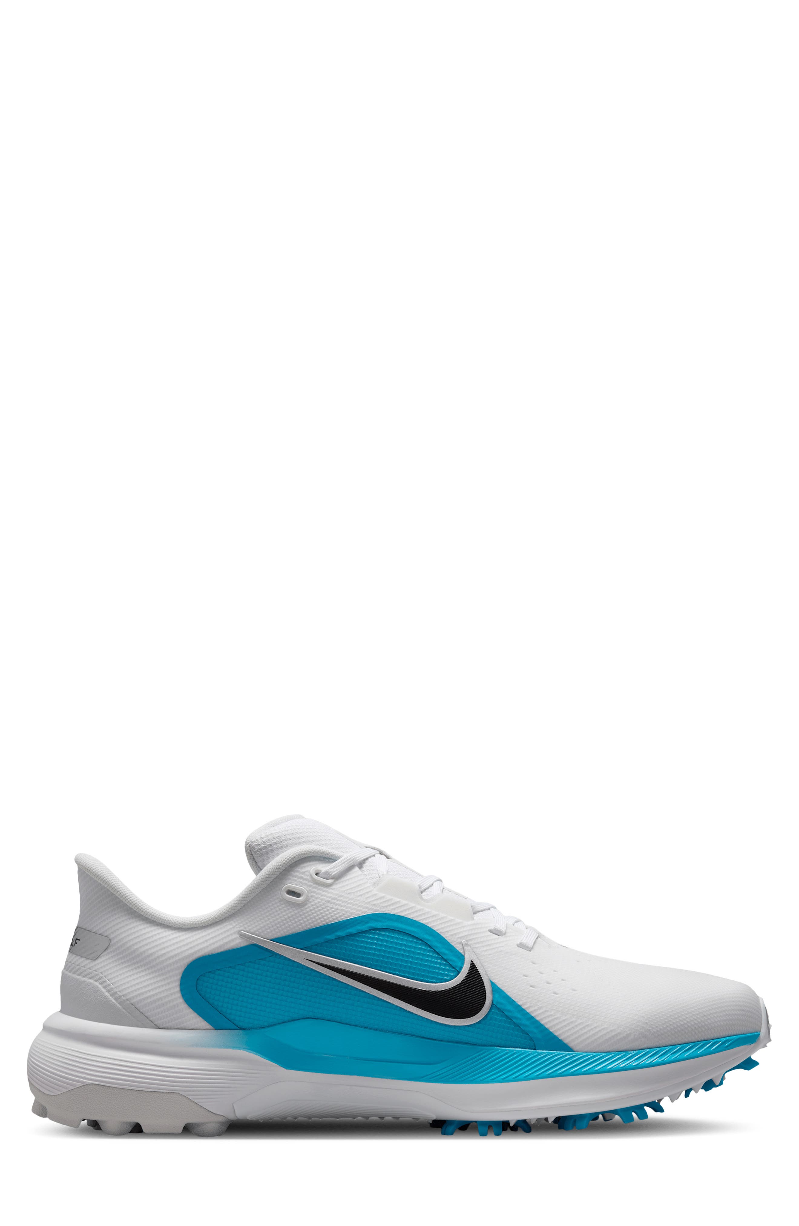 Pegasus 1 G Waterproof Golf Shoe, Alternate, color, WHITE/ LIGHT BLUE/ BLACK