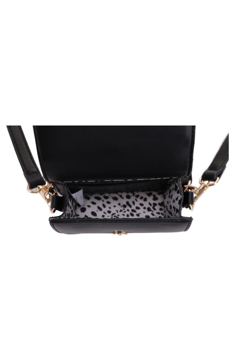 Mali + Lili Tanya Vegan Leather Crossbody Bag, Alternate, color, Black