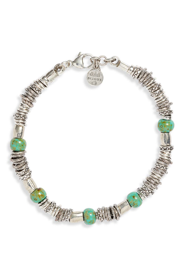 Bob Beaded Bracelet, Main, color, GREEN
