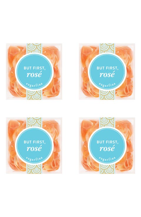 But First, Rosé Set of 4 Candy Cubes