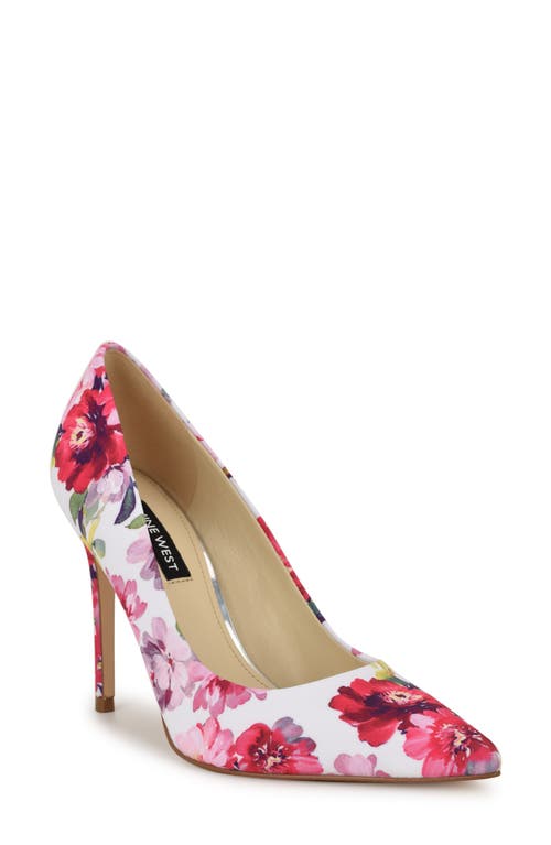 Nine West Fresh Pointed Toe Pump In Medium Pink