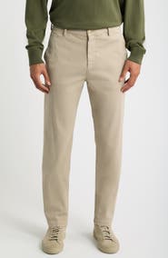 Canali Regular Fit Stretch Gabardine Chinos