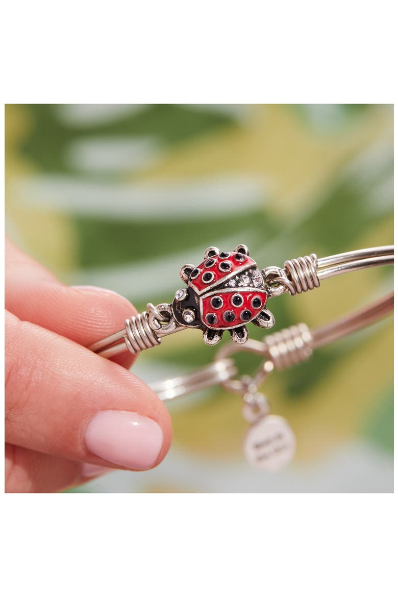 Ladybug Bracelet, Alternate, color, SILVER