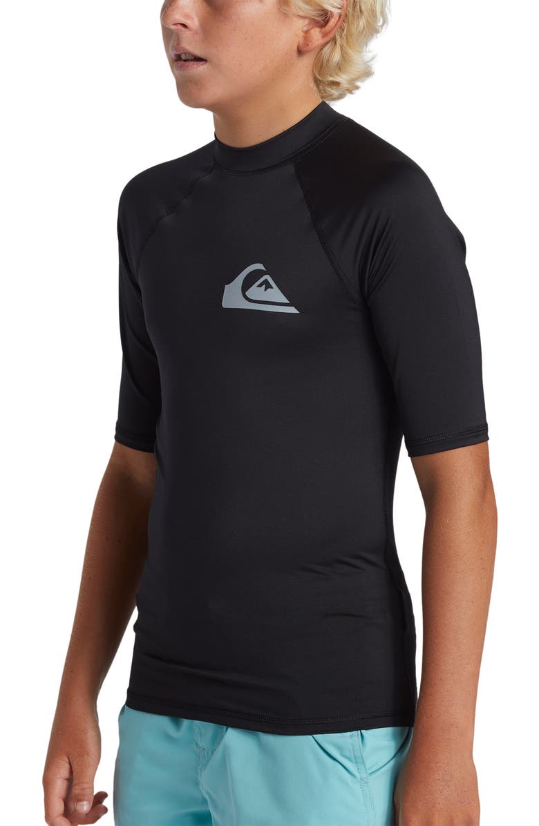 Quiksilver Kids' Everyday Colorblock Short Sleeve Rashguard, Alternate, color,