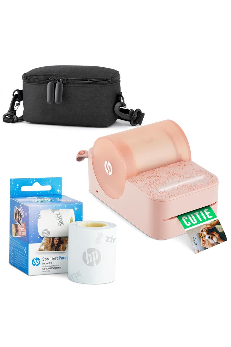 Sprocket Panorama Photo Starter Bundle, Main, color, Pink