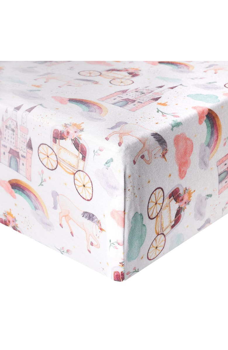 Copper Pearl Princess Crib Sheet, Main, color, Enchanted