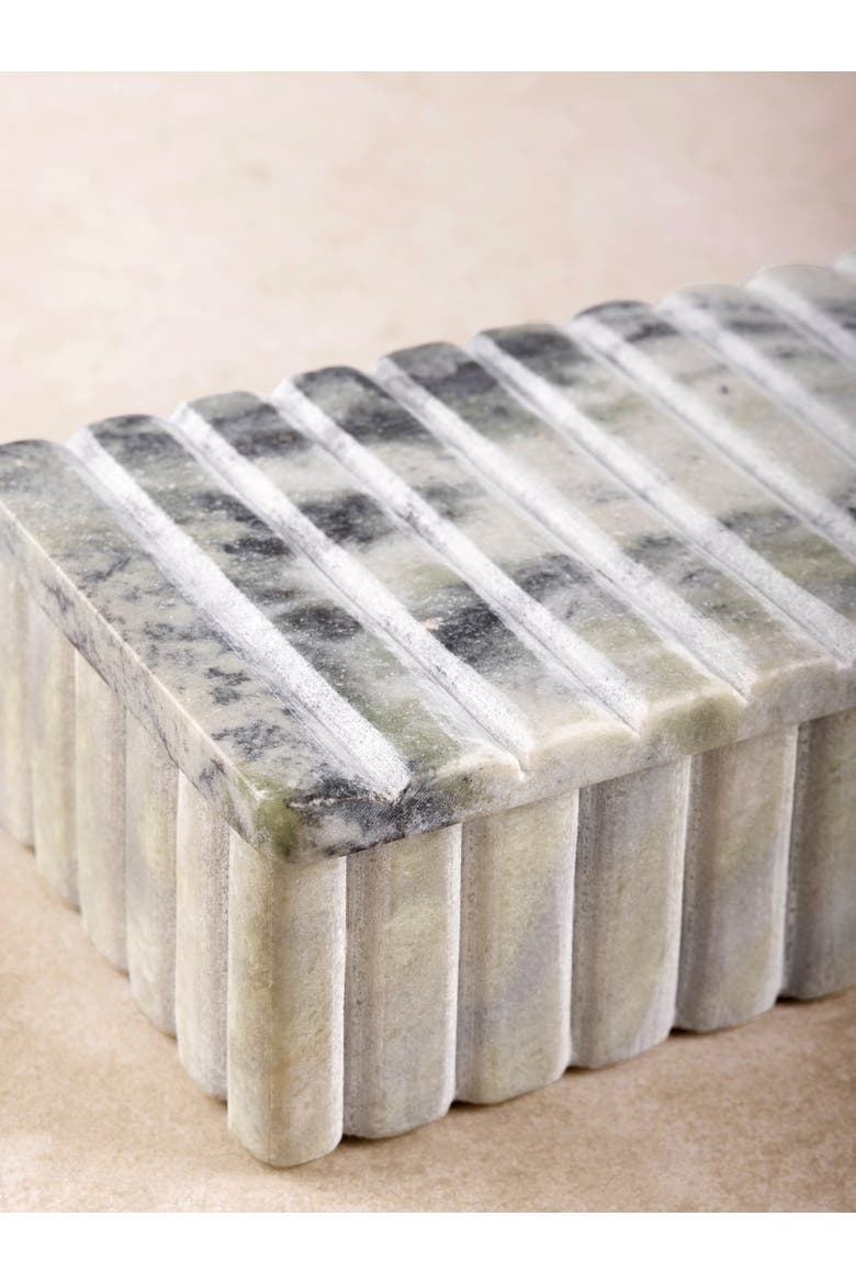 Cuba Decorative Box, Alternate, color, Artichoke Green Onyx