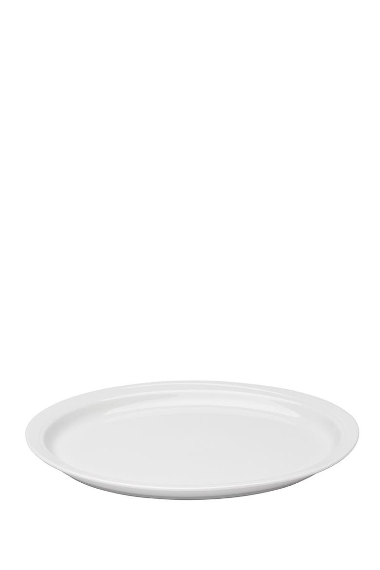 White Hotel Porcelain Platter, Main, color, WHITE